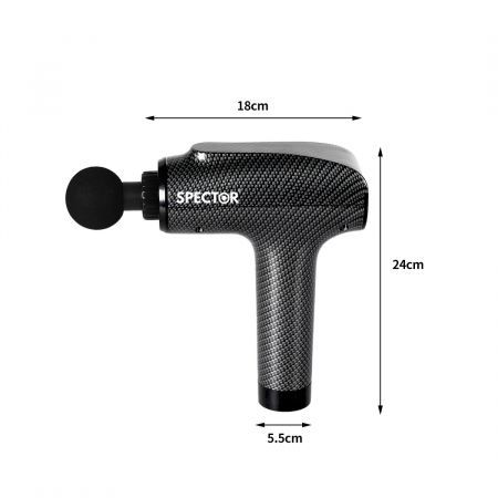 Spector Massage Gun Deep Tissue Percussion 8 Heads Muscle Vibrating Relaxing LCD