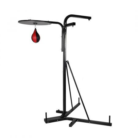 Centra Punching Bag Stand 3 Station Boxing Frame Sports Home Gym Training 227cm