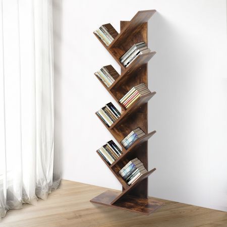 Bookshelf Wooden Tree Bookcase