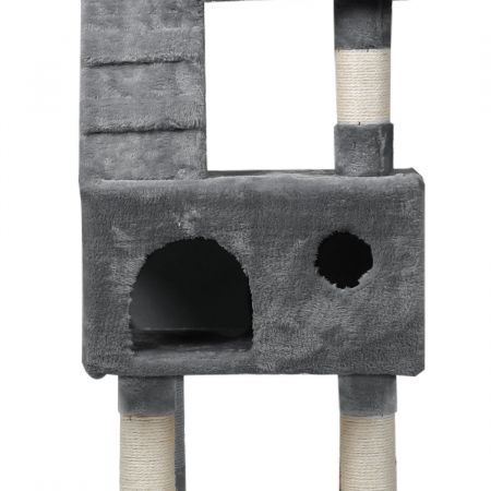 PaWz Cat Trees Scratching Post Scratcher For Large Cats Tower House Grey 140cm