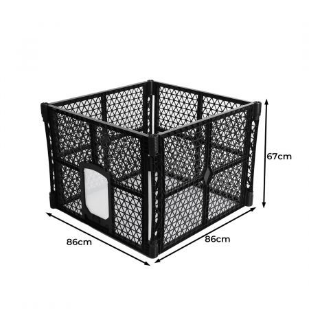 PaWz Pet Playpen Foldable Protable Dog Play Pens Plastic Garden Outdoor 4 Panels