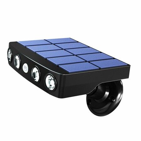 Solar Lights Outdoor Motion Sensor,Fence Light Solar Power 360 Adjustable Garden Light IP65 Waterproof Outdoor