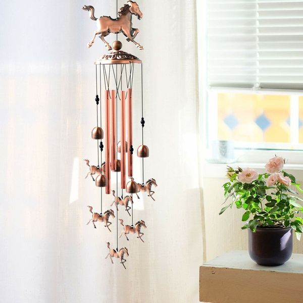 Horse Wind Chimes, Copper Wind Chime, Wind Chimes Outdoor, Horse Gifts, Garden Decor,