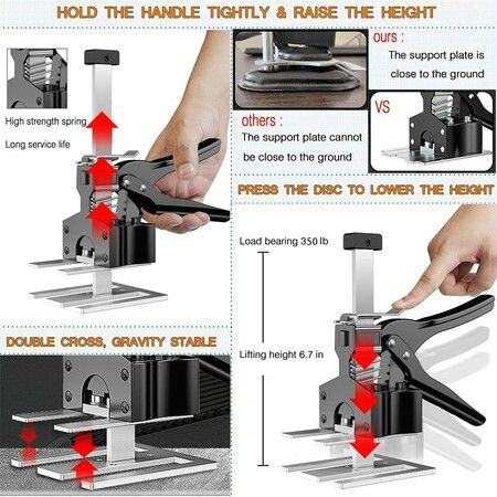 Arm Tool Lift 1PCS Labor Saving Arm,Wall Tile Locator, Multi-Function Height Adjustment Lifting Device