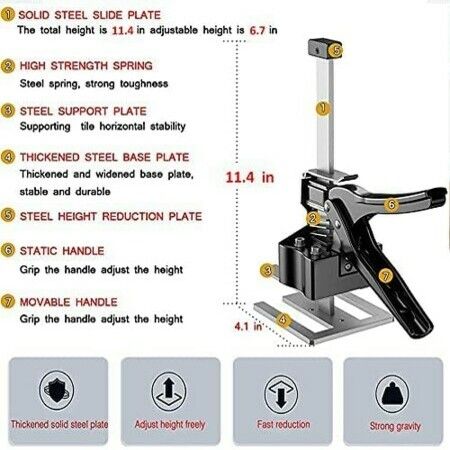 Arm Tool Lift 1PCS Labor Saving Arm,Wall Tile Locator, Multi-Function Height Adjustment Lifting Device