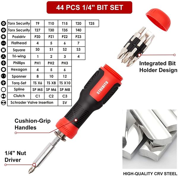 Precision Screwdriver Set 190-Piece for Computer, iPhone, Laptop, PC, Cell Phone, PS4, Xbox, Nintendo