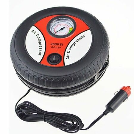 Car Air Pump 260PSI DC 12V Portable Electric Mini Tire Inflator Air Compressor Car Auto Pump 120 to 150W