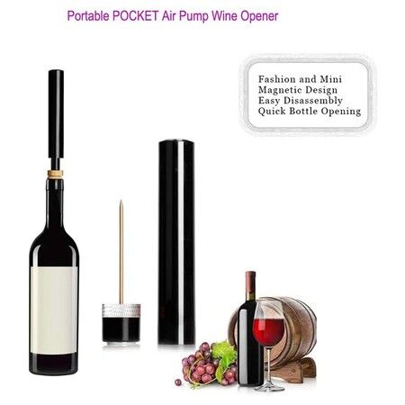 Wine cork opener, wine bottle opener, corkscrew, wine bottle opener air pressure pump cork remover, red wine accessories