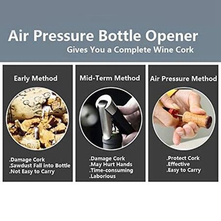 Wine cork opener, wine bottle opener, corkscrew, wine bottle opener air pressure pump cork remover, red wine accessories