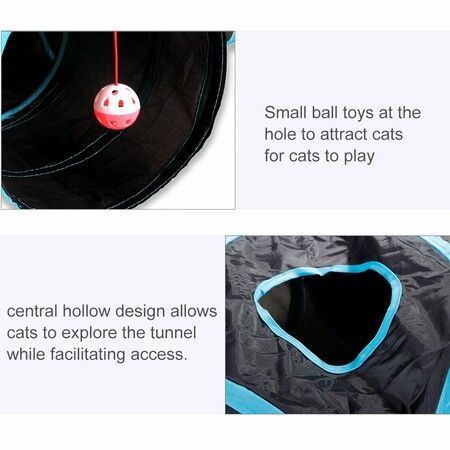 Cat Tunnel 5 Way Pet Play Collapsible Tunnel Toy For Cats Dogs Rabbits Pets