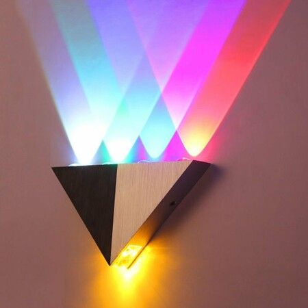 5W Triangle Shape Wall Light Led Modern Sconce Spotlight Lighting for Home Theater Studio Restaurant Hotel Decor Lighting