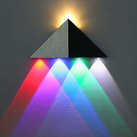 5W Triangle Shape Wall Light Led Modern Sconce Spotlight Lighting for Home Theater Studio Restaurant Hotel Decor Lighting