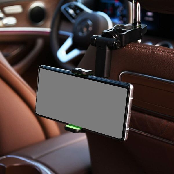 Car Front Mirror Phone Holder, Arbitrary Rotation, Black, For Android Smart Mobile Phones