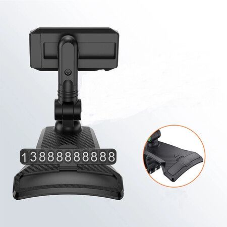 Car mobile phone support car dashboard multi-function central control navigation support with number plate