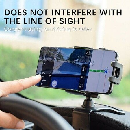 Car Phone Holder Free Rotation Non-slip Dashboard Stands GPS Navigation Card Parking With Invisible Mobile Phone Brac