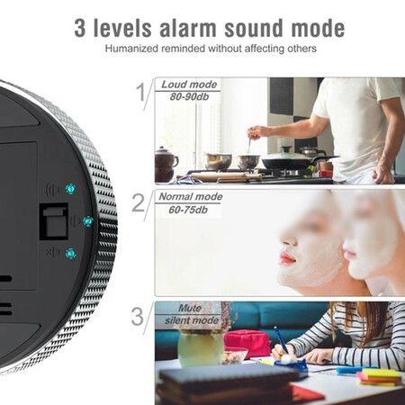 Magnetic Digital Kitchen Kitchen Timer Aesthetic Cute Countdown LED Egg Baseus Kawaii Timer Mechanical Homework Kitchen Tools