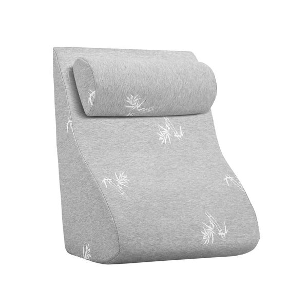 Luxdream 2 PCS Foam Bed Wedge Pillow Headrest Backrest Breathable Cover