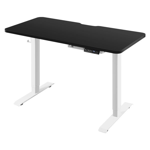 Electric Sit Stand Desk Height Adjustable Standing Table Computer Office Furniture Motorized Dual Motor Black