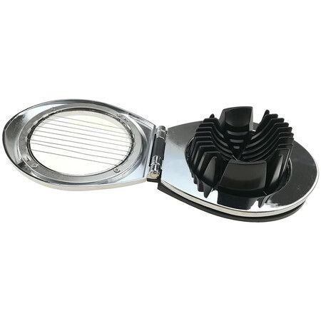 Stainless Steel Egg Slicer with 3 Cutting Styles