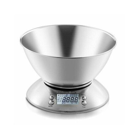 Household stainless steel kitchen scale 5kg with bowl electronic scale