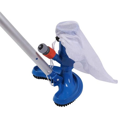 Swimming Pool Vacuum Head with Clip Handle Drawstring Bag Pool Flexible Cleaning Spray Brush Pool Cleaning Tools