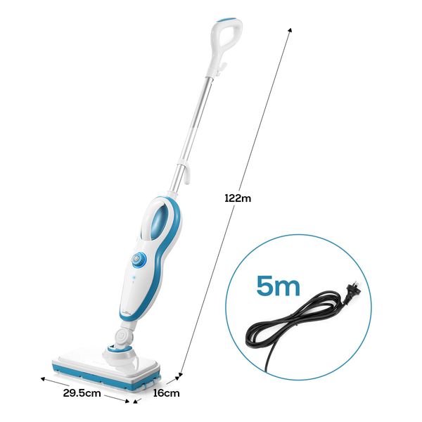 Maxkon 11 In 1 Steam Mop Cleaner Floor Carpet Steamer Cleaning 1500W 2 Steam Levels