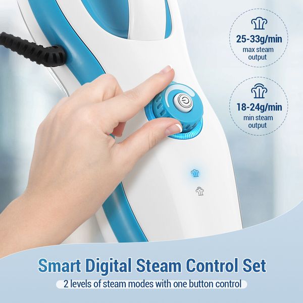 Maxkon 11 In 1 Steam Mop Cleaner Floor Carpet Steamer Cleaning 1500W 2 Steam Levels