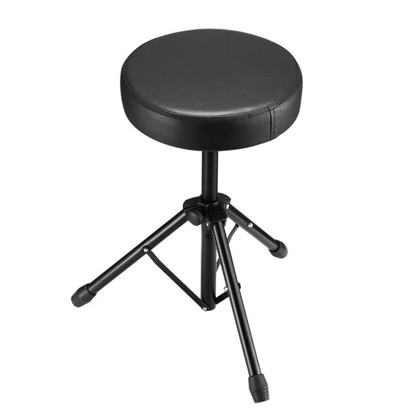 Melodic Drum Stool Throne Seat Chair Folding Padded Rotatable for Kids Adults 