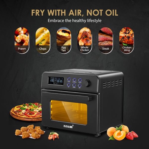 Maxkon 22L Air Fryer Oven Toaster 13-in-1 Electric Stove Kitchen Appliance Black