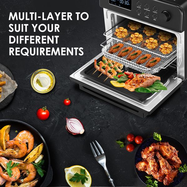 Maxkon 22L Air Fryer Oven Toaster 13-in-1 Electric Stove Kitchen Appliance Black