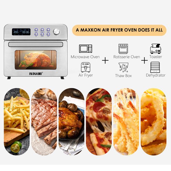 Maxkon 22L Air Fryer Oven 13-in-1 Electric Stove Toaster Kitchen Appliance