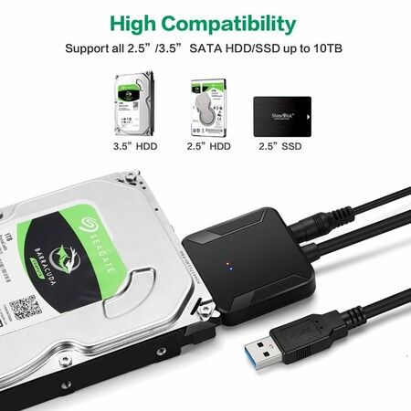 Portable USB 3.0 To SATA Converter Cable Fast Transmission for SSD HDD Hard Disk