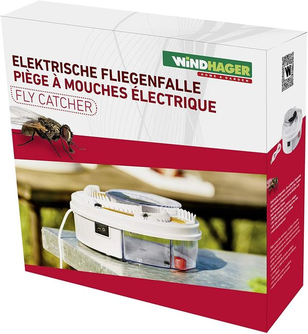 Fliegenfalle elektrisch 03255 Electric Catcher Island Killer with USB Port Automatic Fly Trap, White