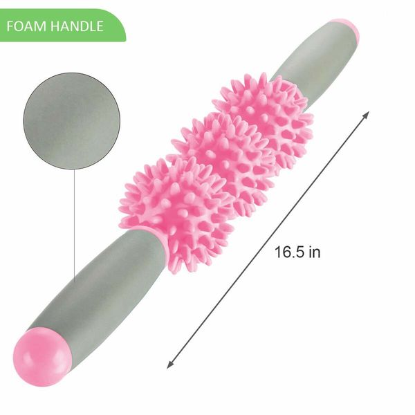 Fascia Muscle Roller for Cellulite and Sore Muscles Neck, Leg, Back, 3 Balls Size Version