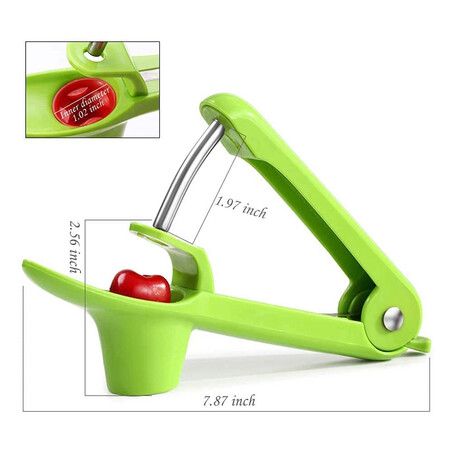 Cherry Chopping Tool, Cherry Pitting Remover with Space Saving Lock Design, Cherry Chopping Tool for Cherry Jam