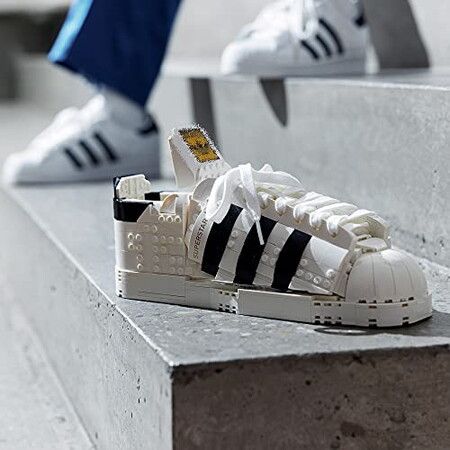 Adidas Originals Superstar Sneaker with Lighting Kit Compatible with 10282 Building Blocks