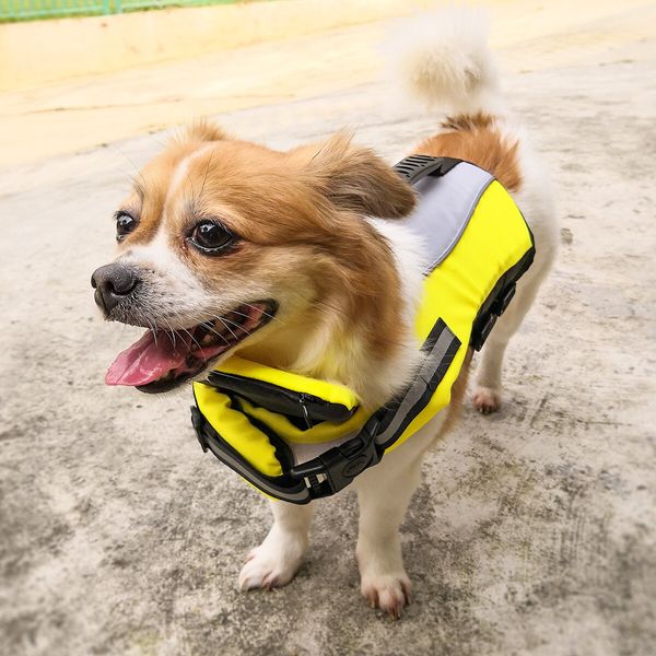 Size S 48-54cm Dog Life Jacket, Dog Life Vest with Superior Buoyancy Pet Swimming Safety Vest with Rescue Handle