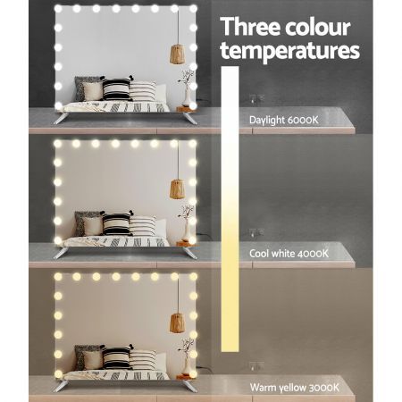 Embellir Makeup Mirror with Light LED Hollywood Mounted Wall Mirrors Cosmetic