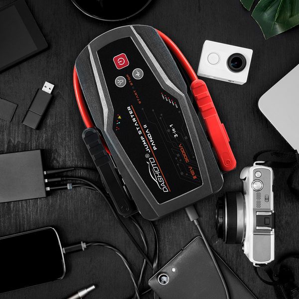 12V Car Jump Starter Pack 3000A 30000mAh Portable Battery Charger Jumper Power Bank