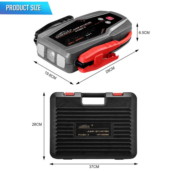 12V Car Jump Starter Pack 3000A 30000mAh Portable Battery Charger Jumper Power Bank