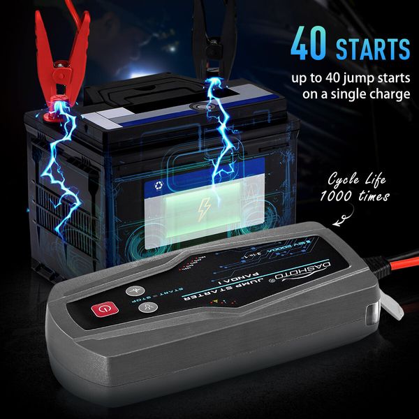 2000A Peak 15600mAh Portable Jump Starter Power Bank Car Battery Charger Booster 12V