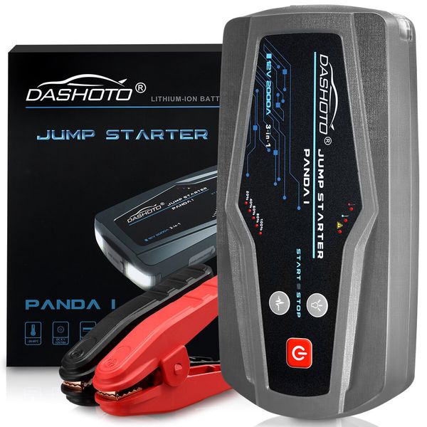 2000A Peak 15600mAh Portable Jump Starter Power Bank Car Battery Charger Booster 12V