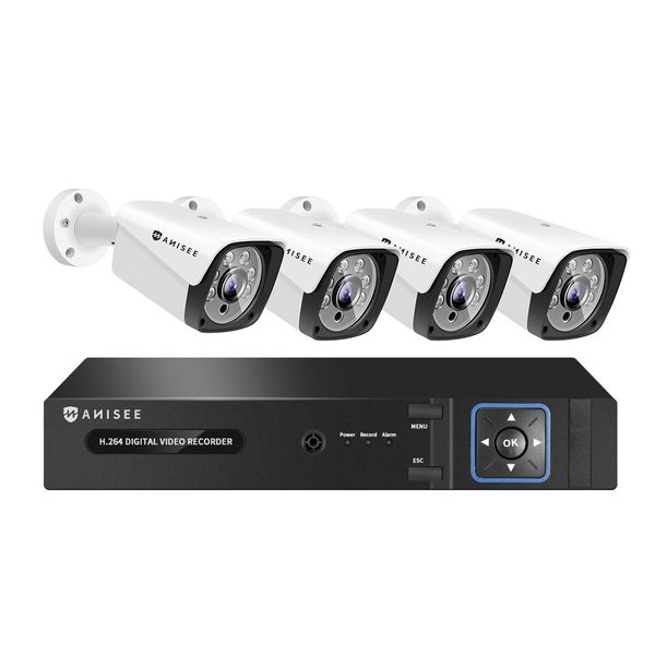 4K Security Camera 8ch 5 in 1 IP Home Outdoor Surveillance System Spy Cam with 2TB Hard Disk