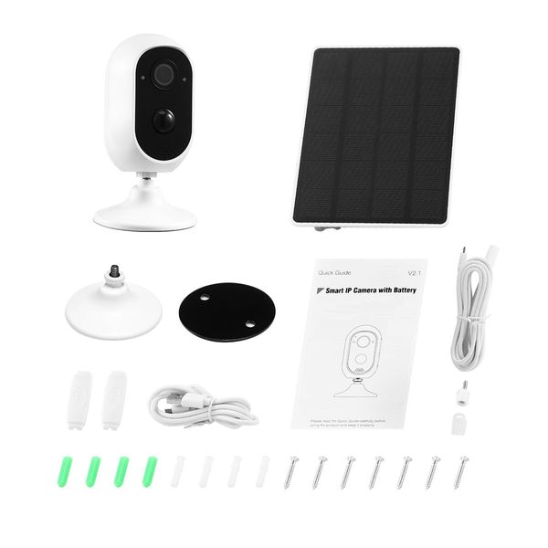 WiFi Camera CCTV Home Security Wireless Outdoor Surveillance System with Solar Powered Batteries