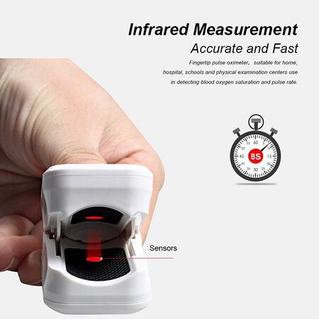 Fingertip Pulse Oximeter, Blood Oxygen Saturation Monitoring