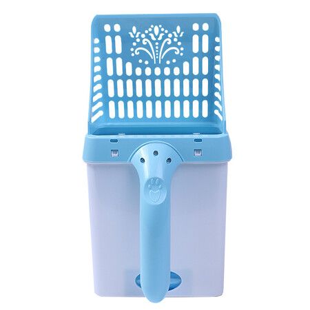 Cat Litter Shovel Pet Litter Sifter Hollow Neater Scoop Dog Sand Cleaning Cats Litter Pet Neater Scooper Cats Tray box Scoopers Color Blue