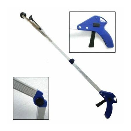 Long Folding Garbage Clamps Portable Garbage Collection Tool with Curved Handle Factory Tool