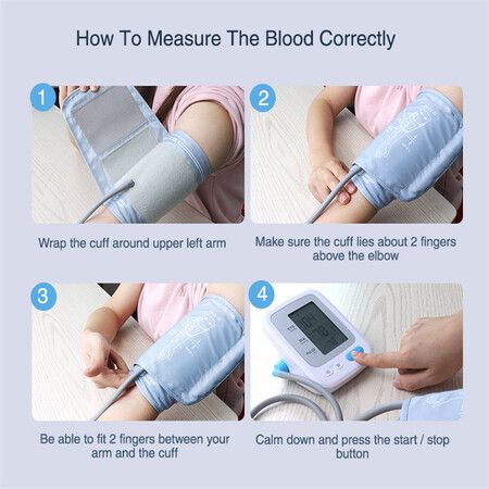 Electronic Sphygmomanometer Upper Arm Blood Pressure Monitor BP Monitor FDA cert.