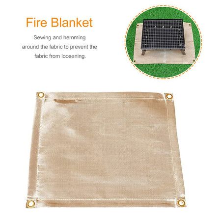 Fire Pit Mat Fire Blanket Fireproof Mat For BBQ (95 X 100cm)