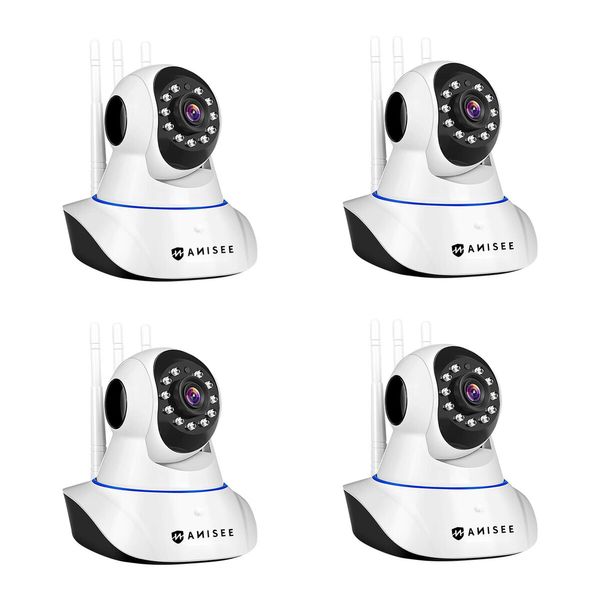 Spy Security Camera 1080P PTZ CCTV Wifi Home Spycam Outdoor Surveillance Cam System x4